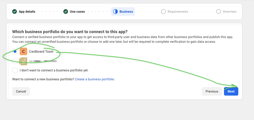Select business portfolio